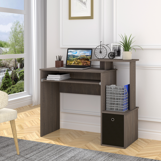 Computer Desk with Sliding Keyboard Tray