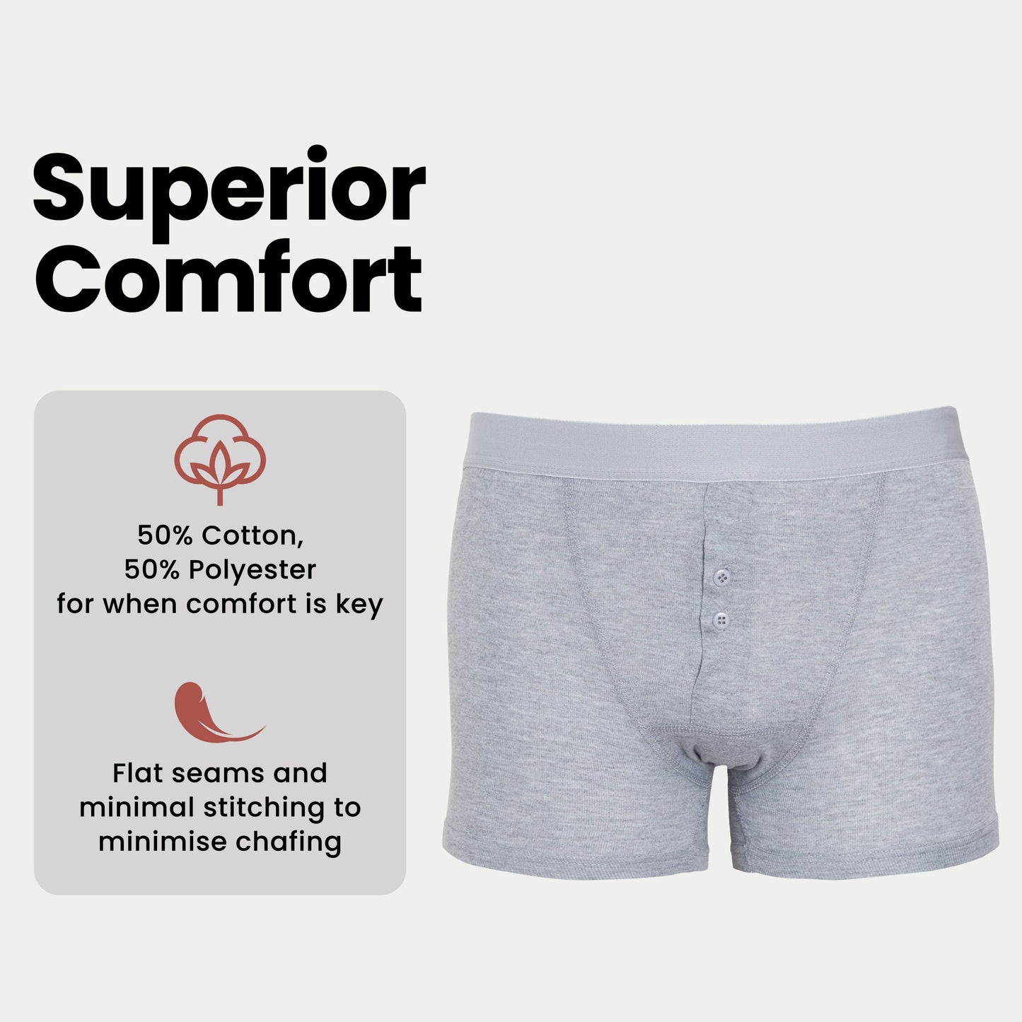 6 Pack Cotton Stretch Boxer Shorts