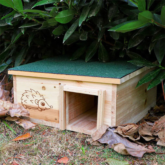 Wooden Hedgehog House Small Animal Shelter