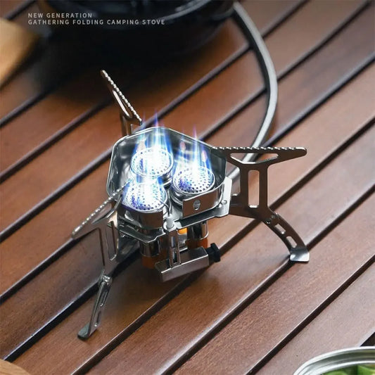 3-Core Portable Collapsible Camp Stove Burner Set