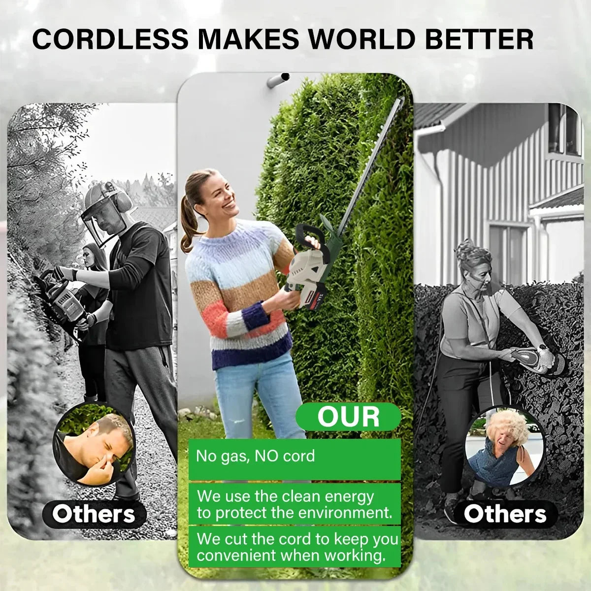 Brushless Cordless Hedge Trimmer
