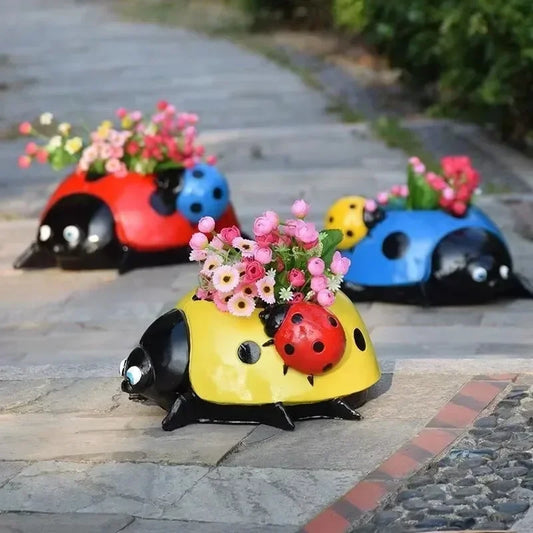 Garden Beetle Seven Star Ladybug Flower Pot