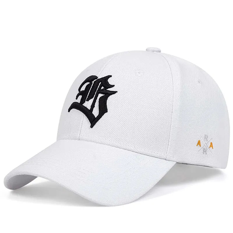 Gothic Letter Geometric Embroidery Baseball Cap
