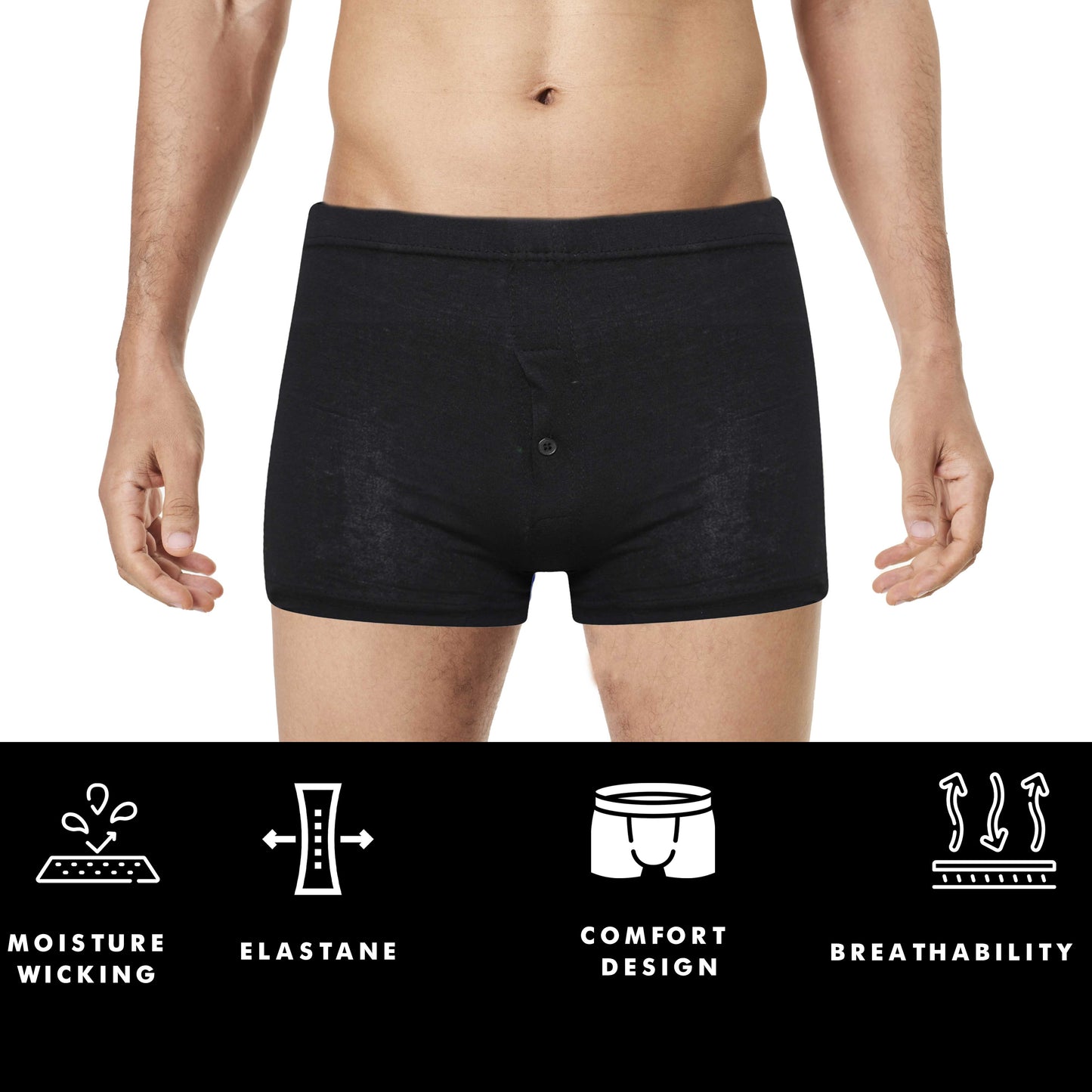 Pack Of 6 Men's Jersey Boxer Shorts