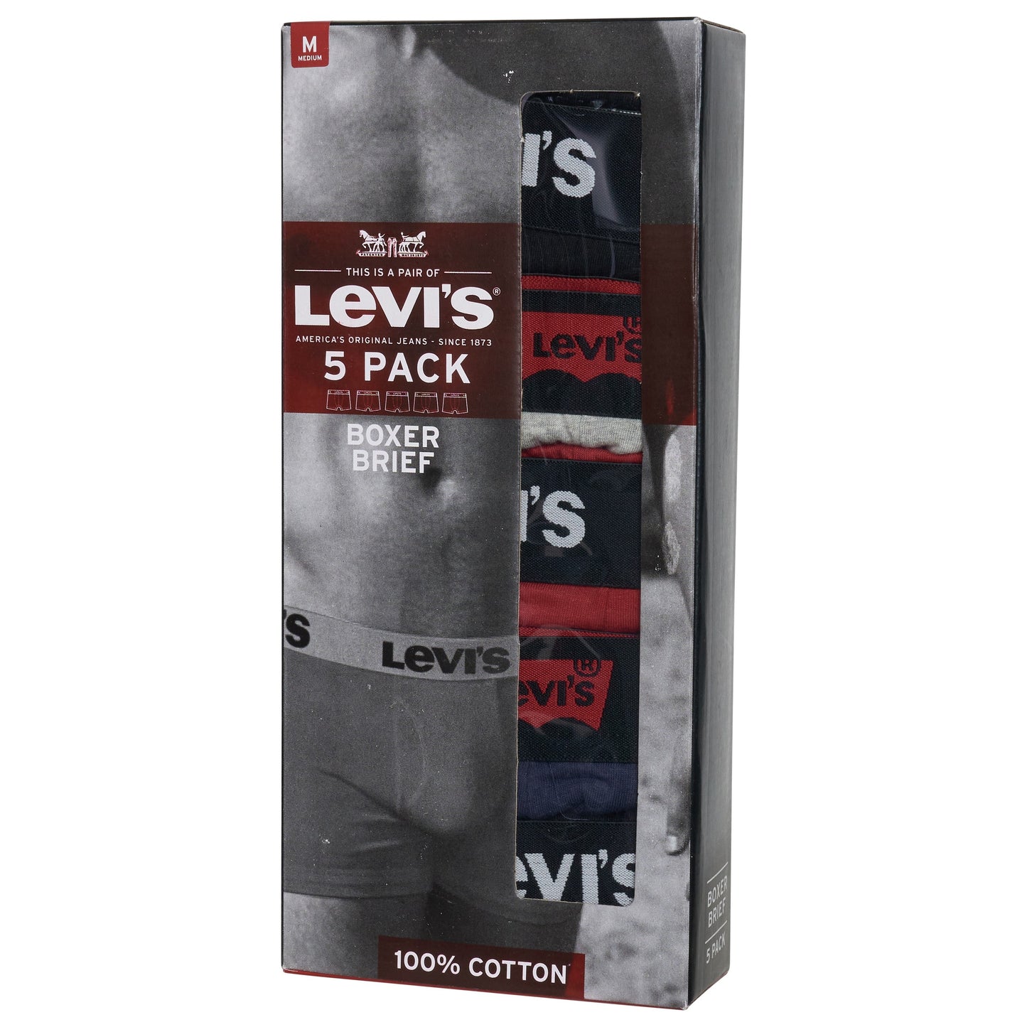 Levi's 5 Pack Boxer Shorts