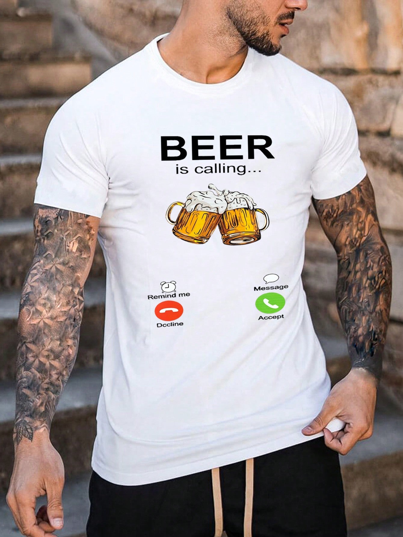 Men's Slogan Graphic Tee