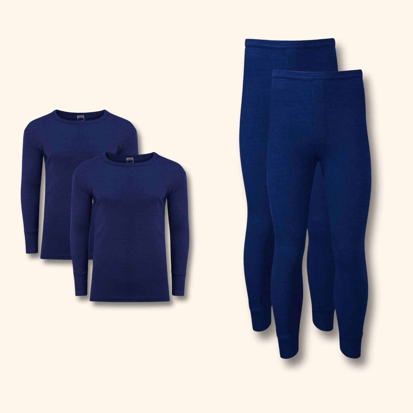 2 Pack Men's Thermal Underwear Set Long Sleeve