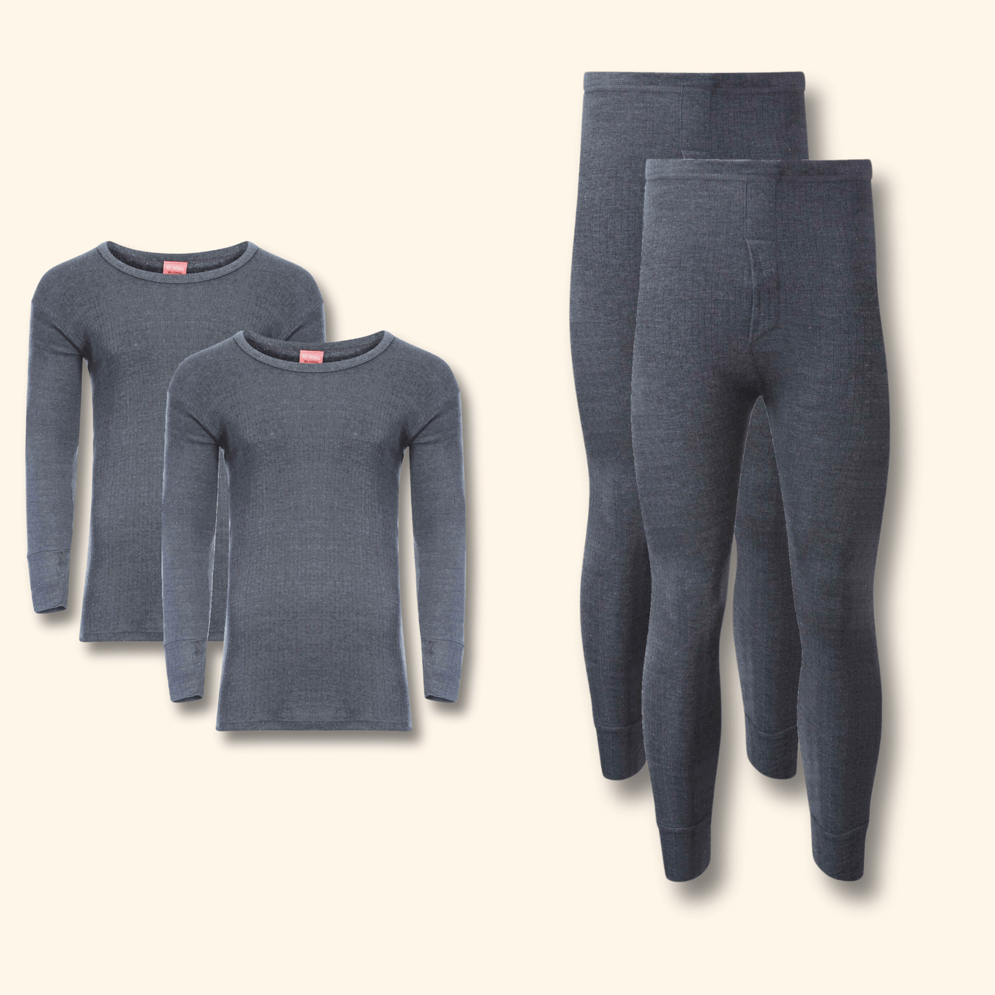 2 Pack Men's Thermal Underwear Set Long Sleeve
