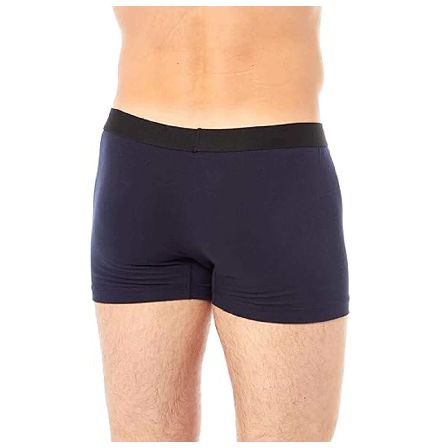 6 Pack Black Cotton Stretch Boxer Shorts