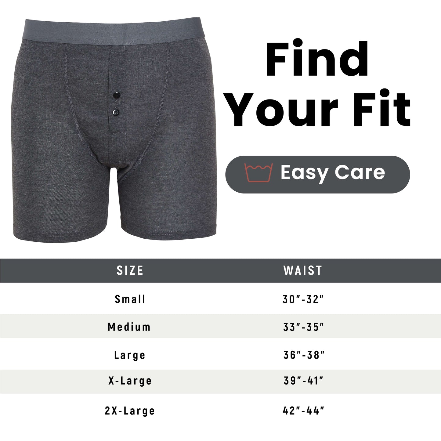 6 Pack Striped Black Grey Cotton Stretch Boxer Shorts