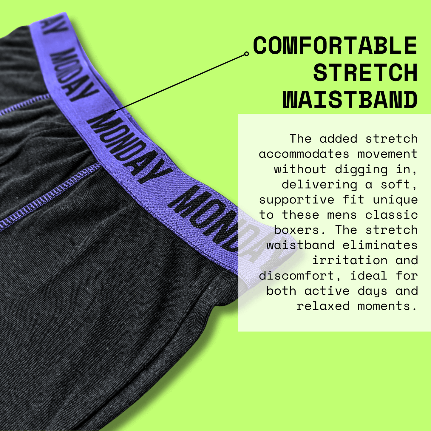 7 Pack Days Of The Week Comfort Fit Boxer Shorts Menswear