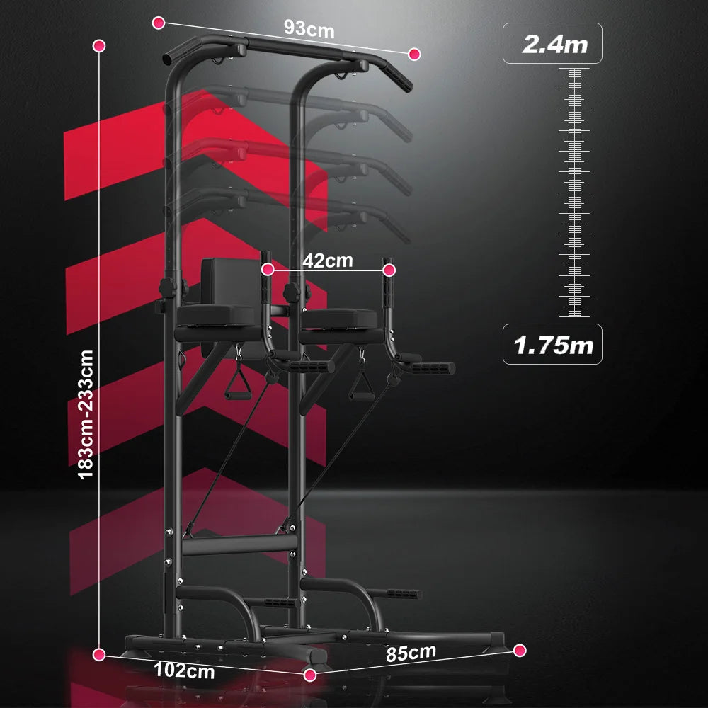 Power Tower Dip Station Pull Up Bar
