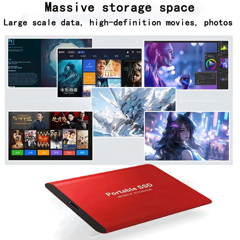 Portable SSD High-speed External Hard Drive