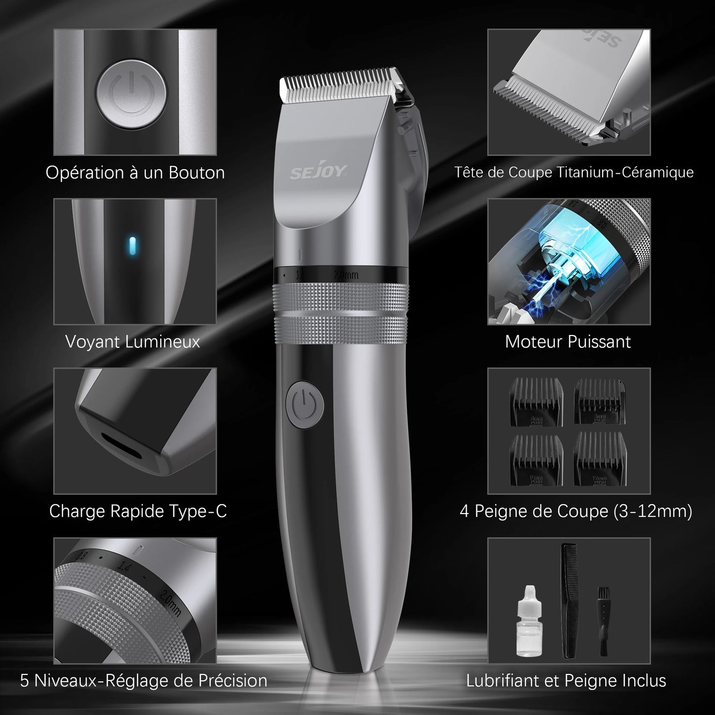 Sejoy Electric Hair Clippers Professional kit