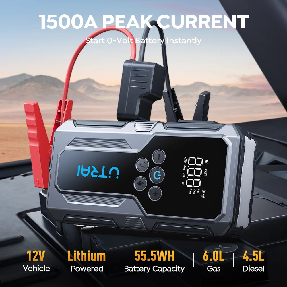 1500A Car Jump Starter Portable Power Bank