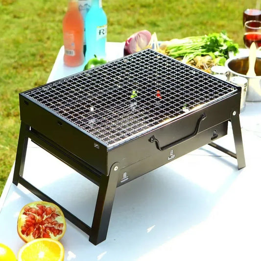Portable BBQ Charcoal Grill Stainless Steel Small Mini BBQ Tool Kit
