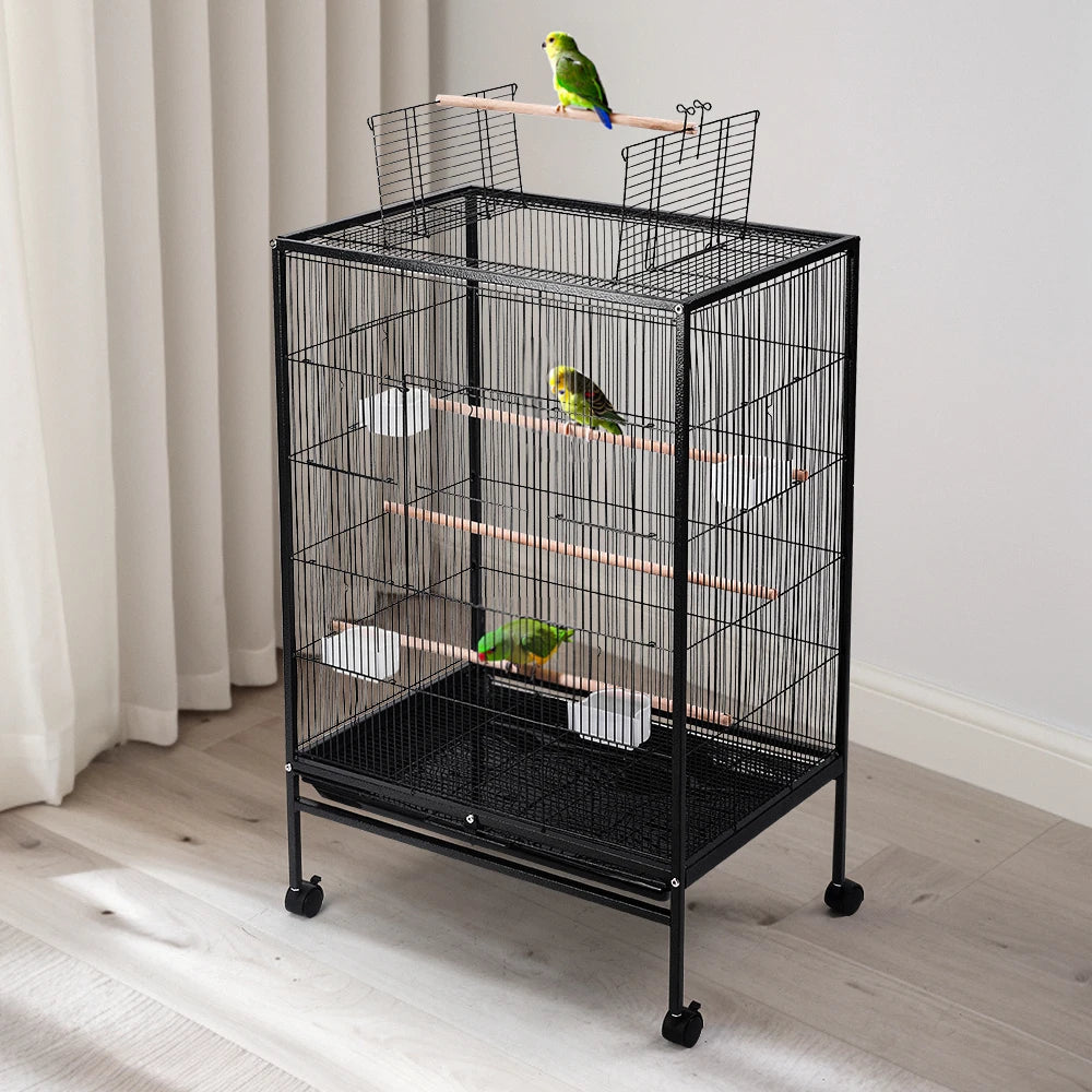 Open Play Top Metal Pet Bird Cage