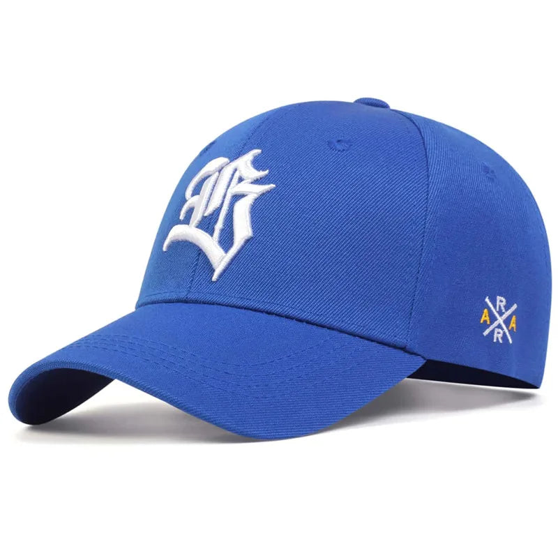Gothic Letter Geometric Embroidery Baseball Cap