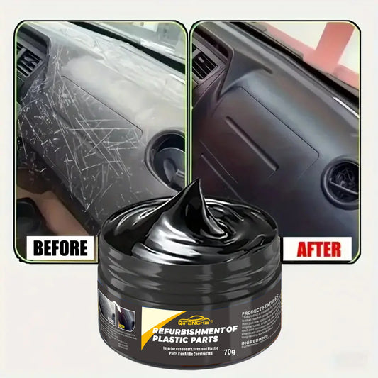 Automotive plastic repair agent-interior and exterior plastic polishing wax