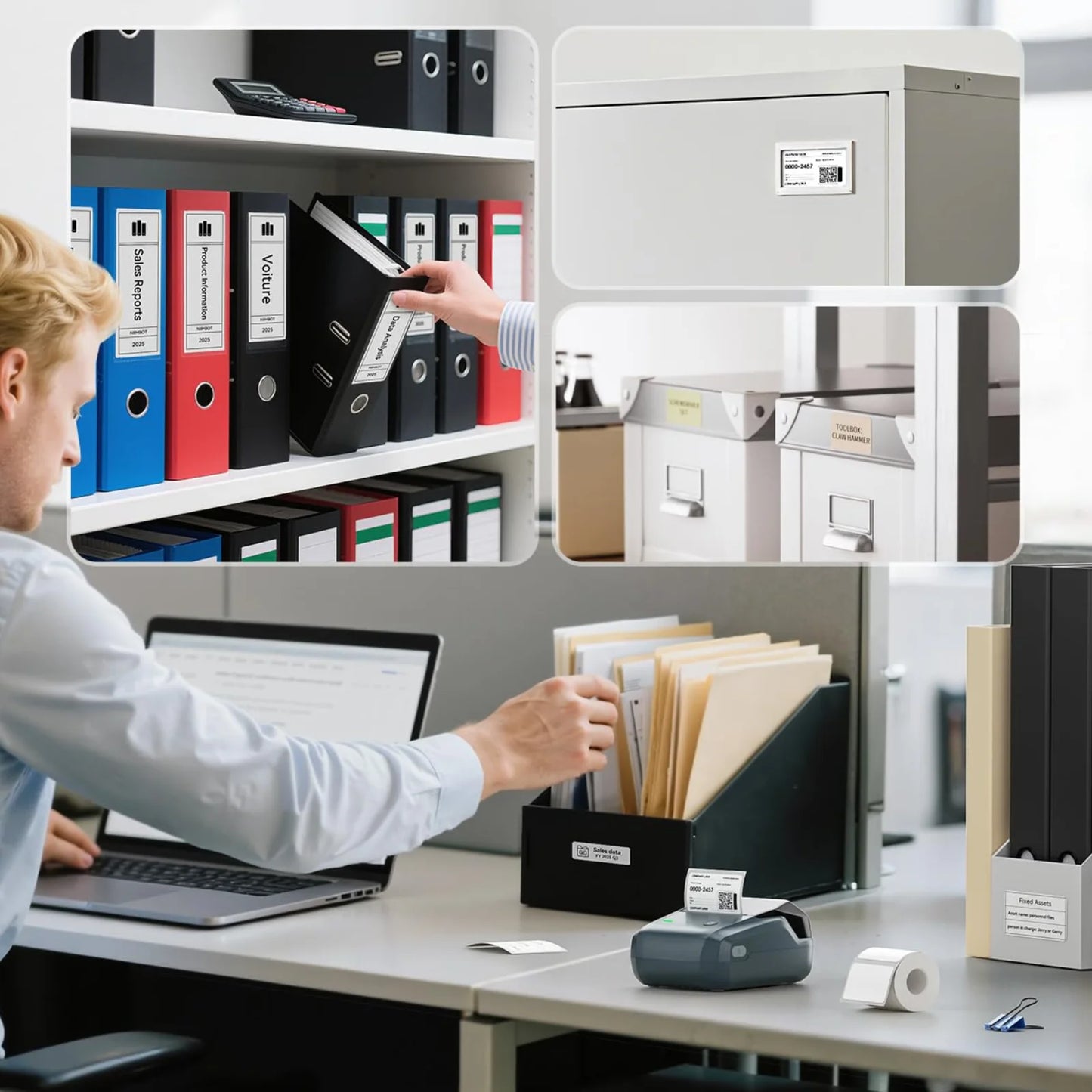 Niimbot B1 Label Maker 2 Inch Bluetooth Portable Label Printer