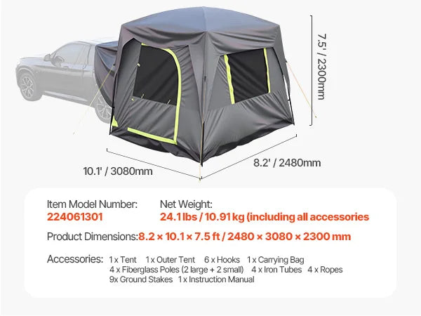 SUV Tent for Camping Waterproof