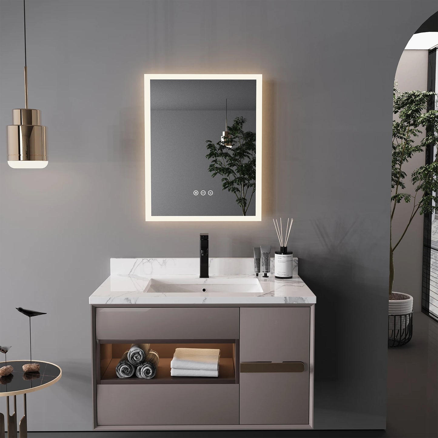 LED Lighted Bathroom Mirror
