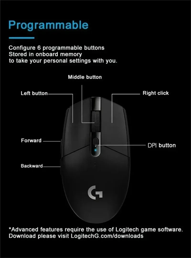 Logitech G304 Lightspeed Wireless Gaming Mouse