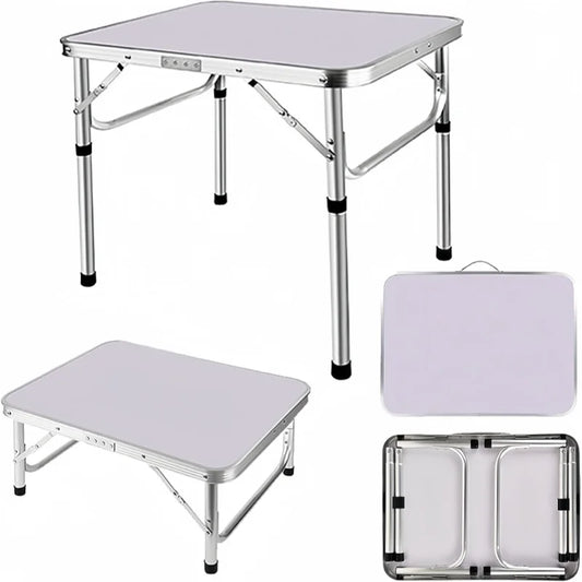 Portable folding table 60 x 45cm 2 adjustable heights