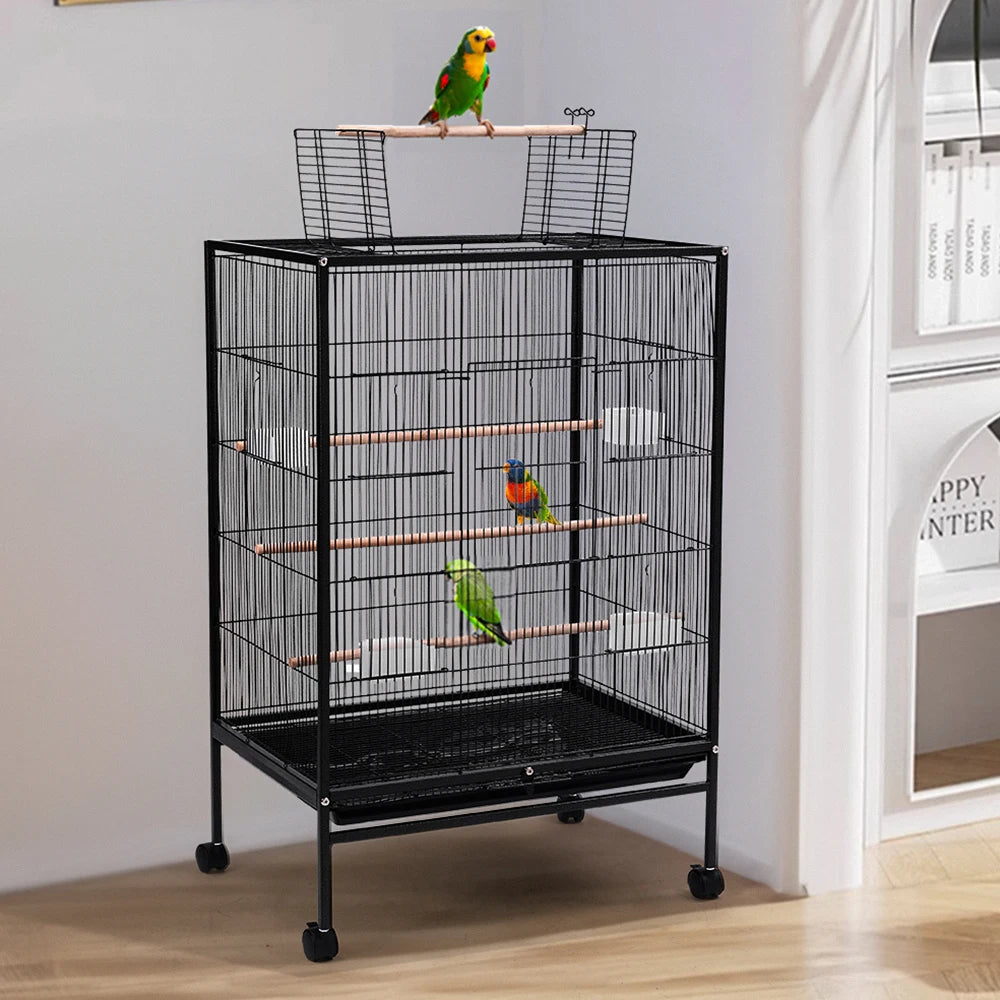 Open Play Top Metal Pet Bird Cage