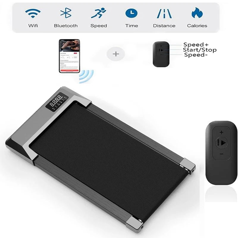 2 in 1 Walking Pad Treadmill Portable for Home & Office