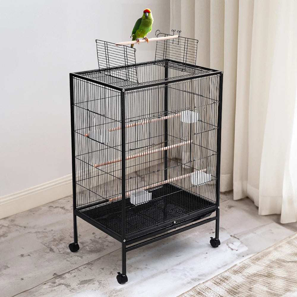 Open Play Top Metal Pet Bird Cage