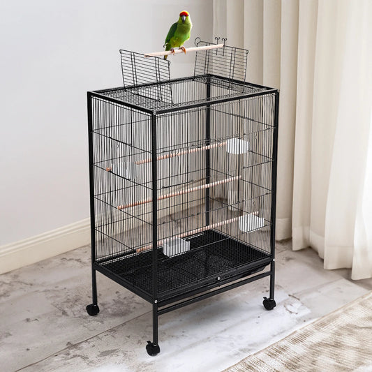 Open Play Top Metal Pet Bird Cage