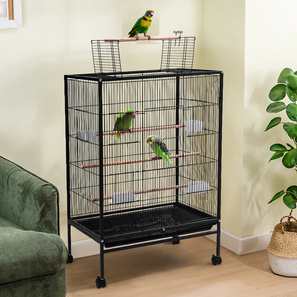 Open Play Top Metal Pet Bird Cage
