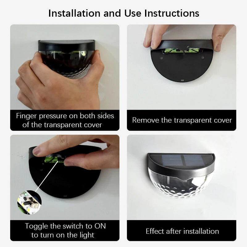 2 LED Outdoor Waterproof Solar Light
