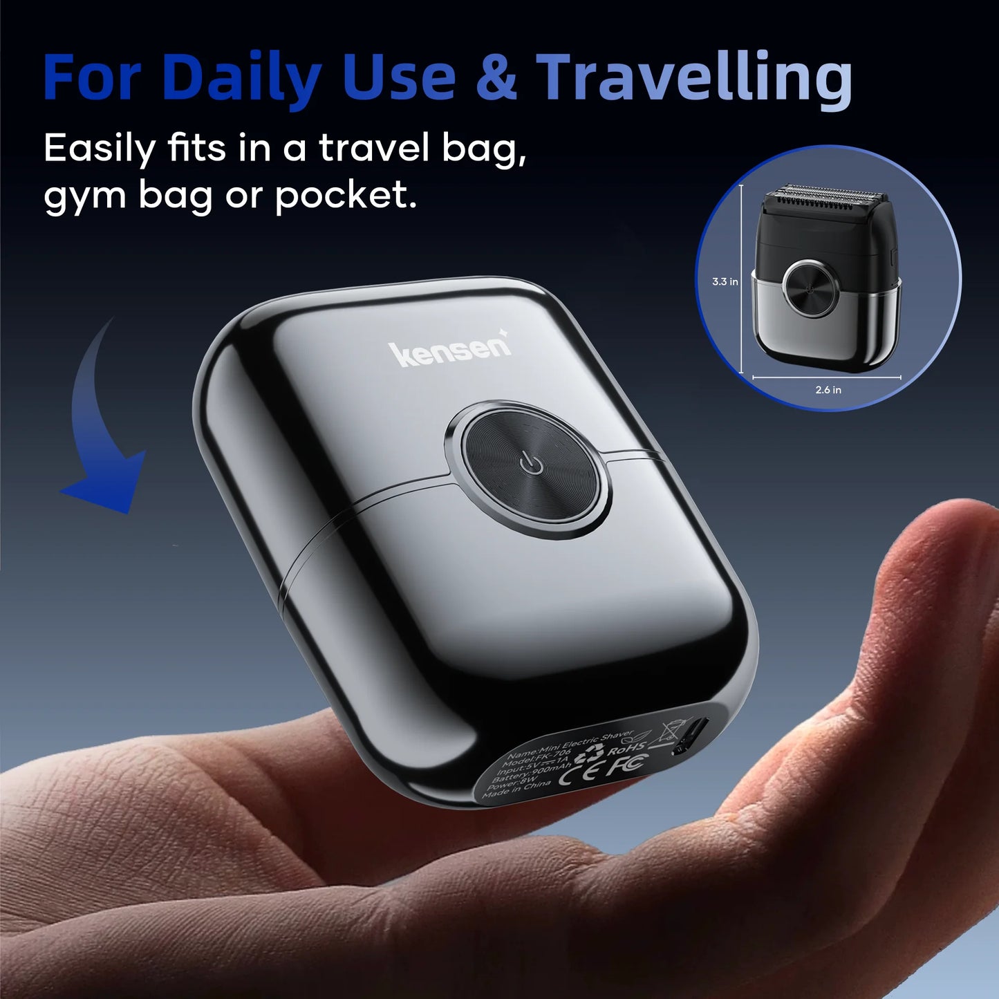 KENSEN S26 Electric Shaver for Men