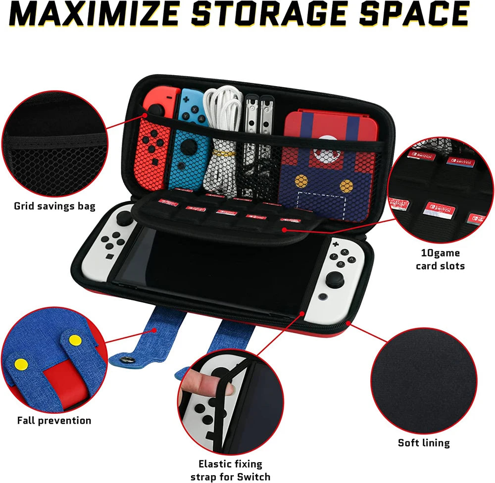 Portable Mario Nintendo Switch Console Carrying Bag