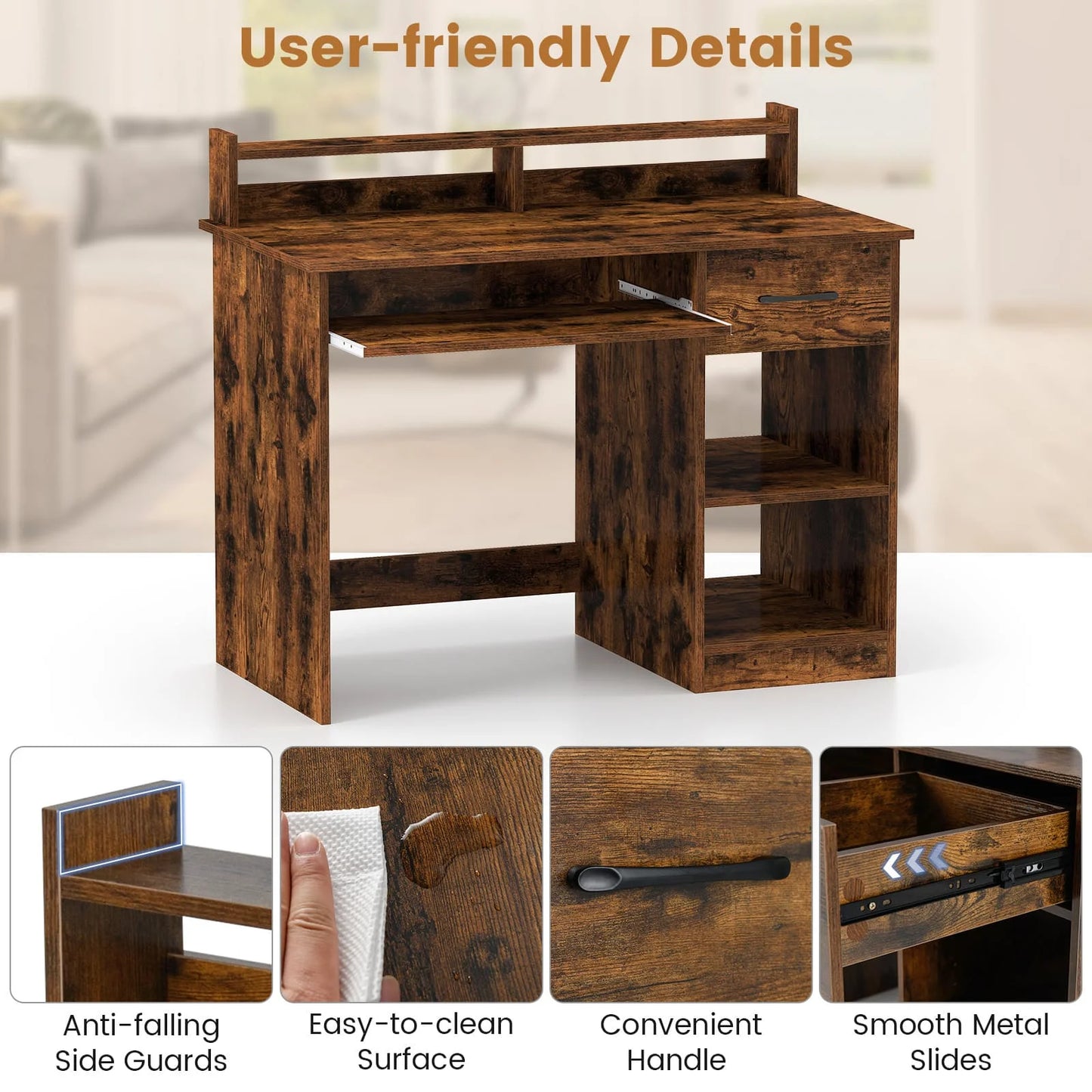 Computer Desk Home Office Workstation