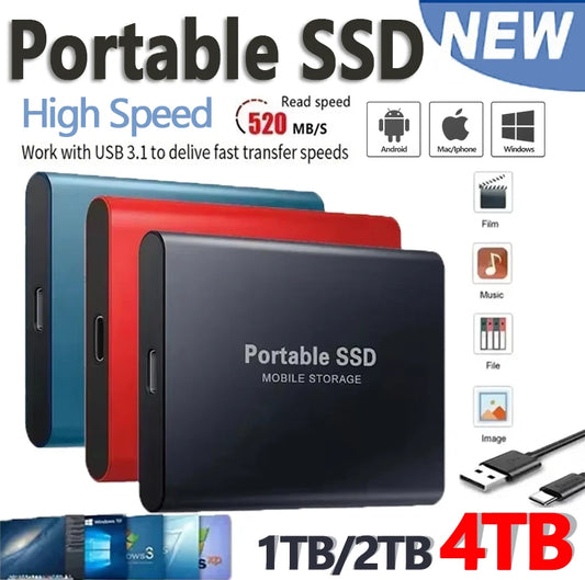 Portable SSD High-speed External Hard Drive