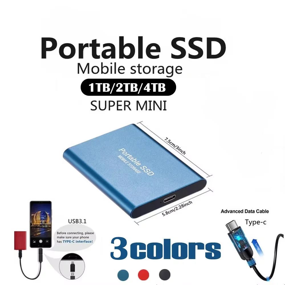 Portable SSD High-speed External Hard Drive