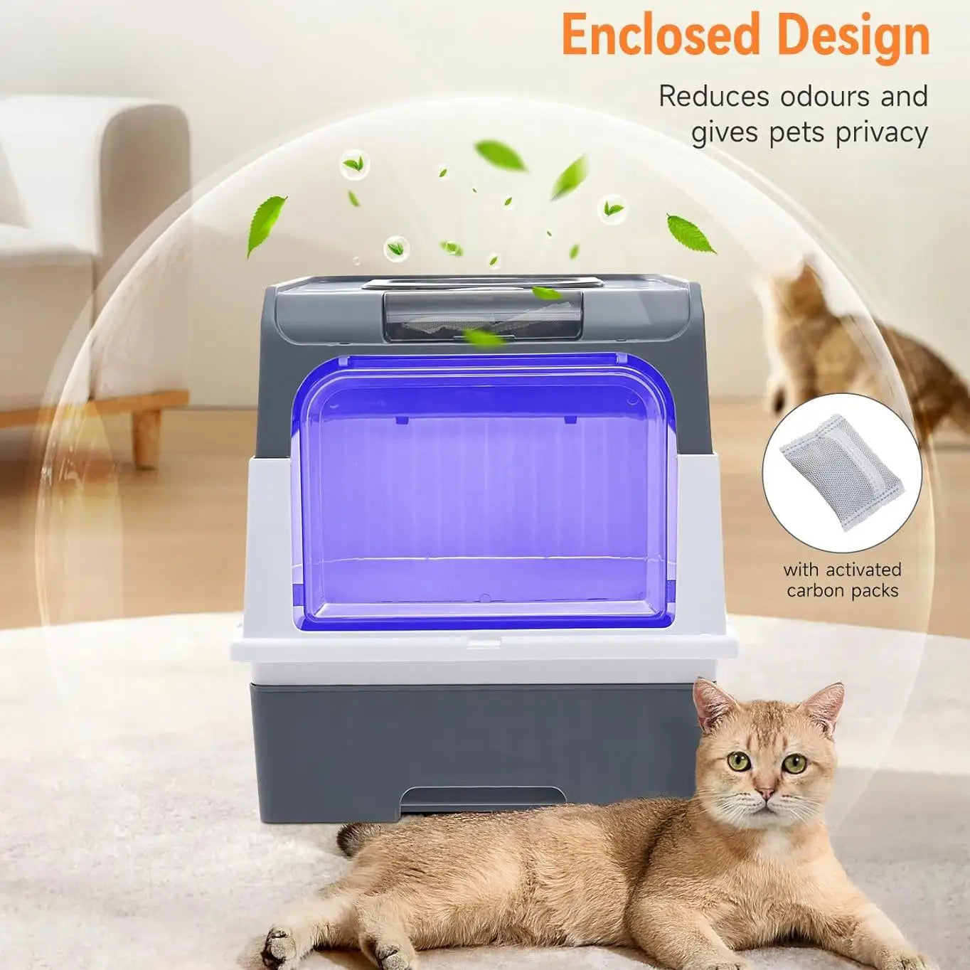 UV Sterilization Cat Litter Box