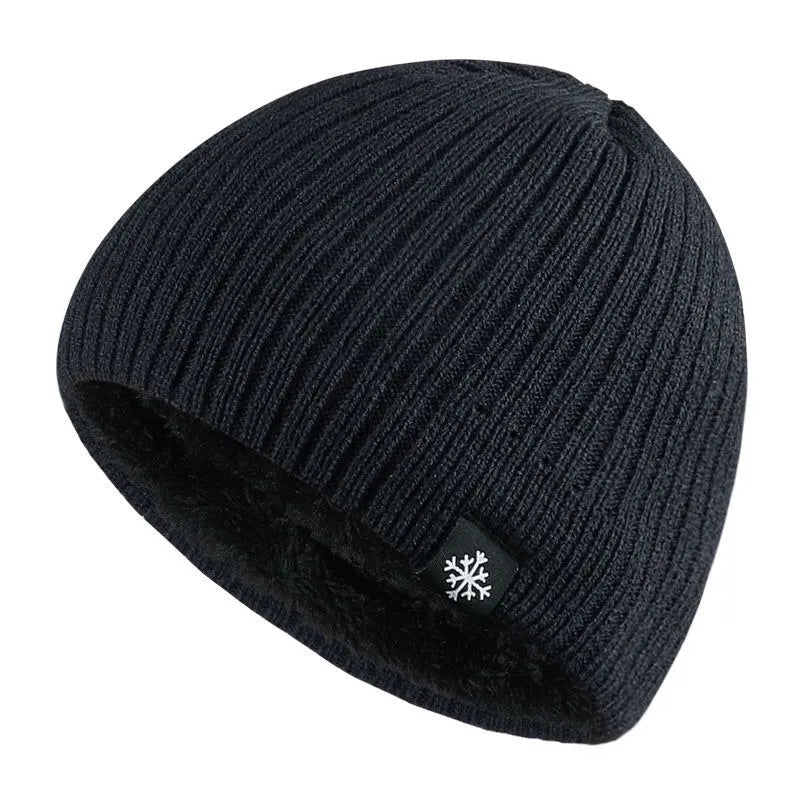 Autumn/Winter Fleece Thick Knitted Thermal Blend Hat