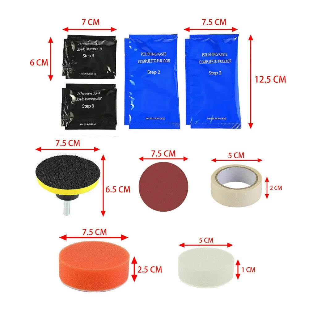 Auto Car Headlight Restoration Kit