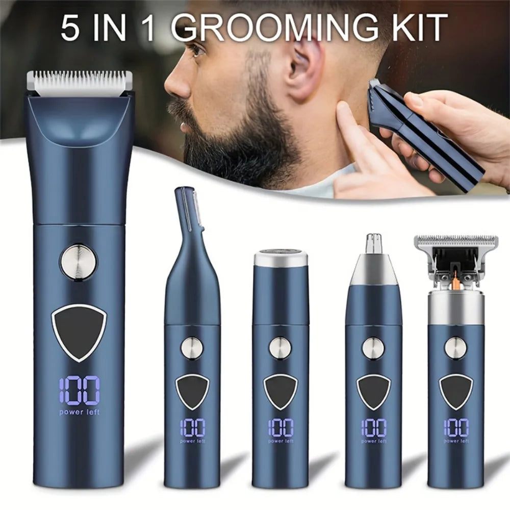 Men's Electric 5-in-1 Professional Body Hair Trimmer