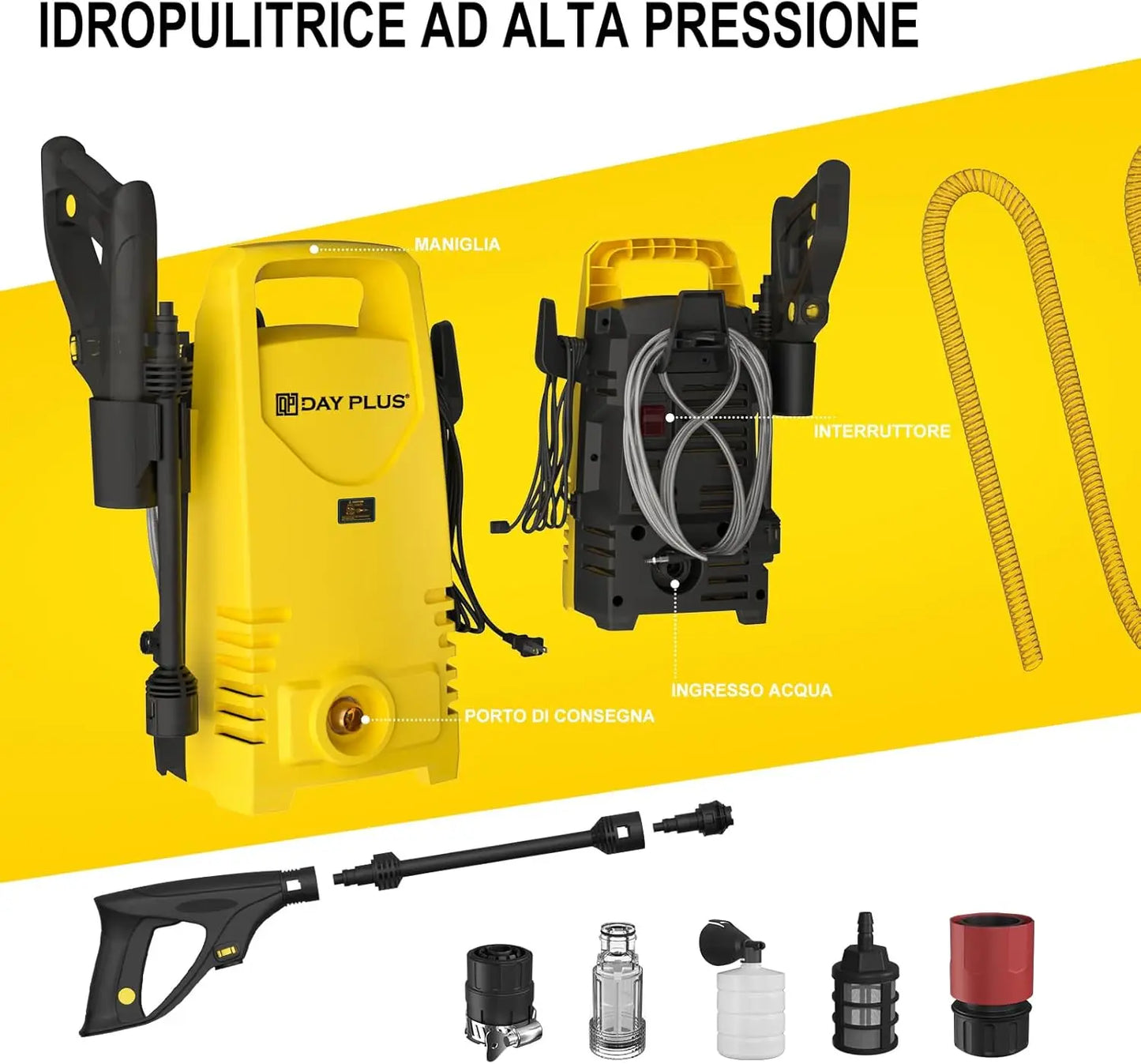 Electric High Pressure Washer 1600W 120 bar