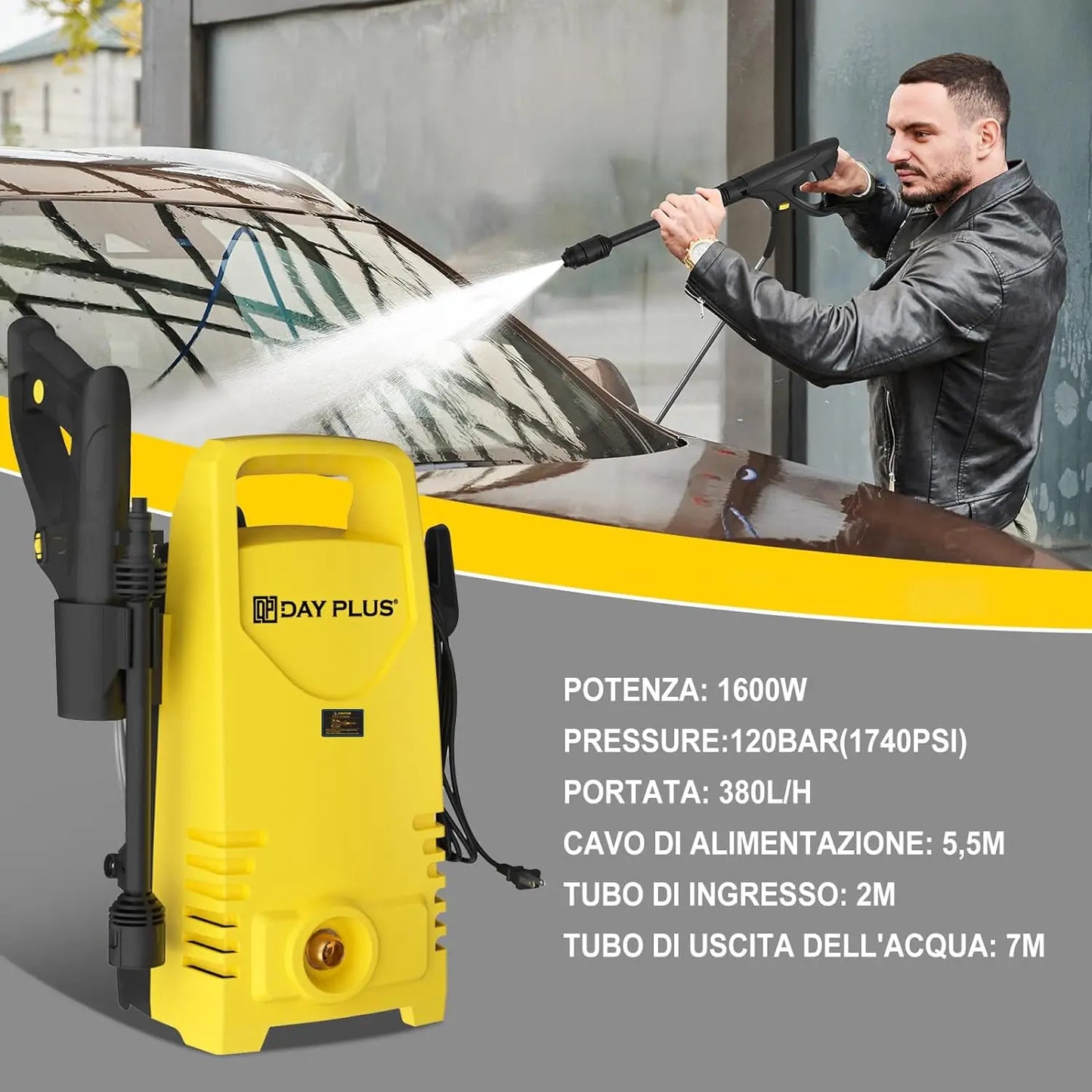 Electric High Pressure Washer 1600W 120 bar