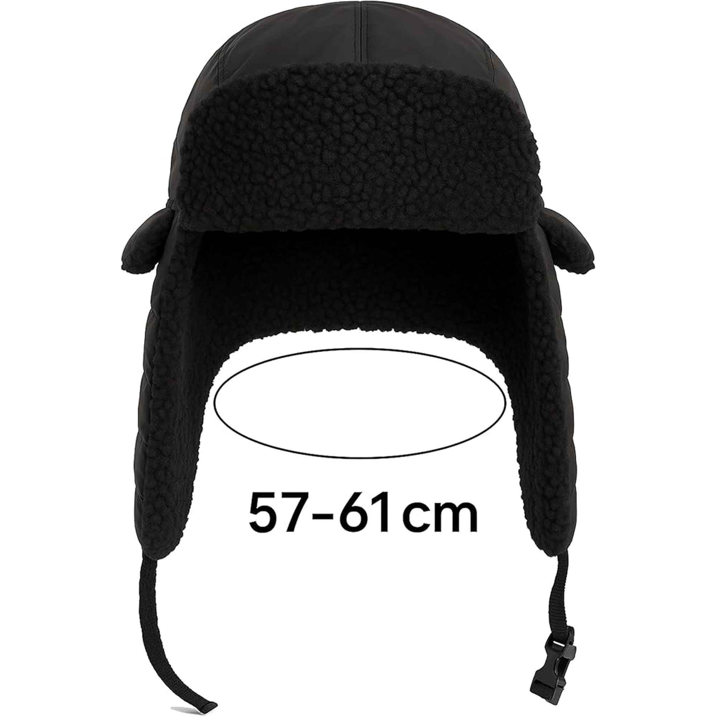 Men's Ribbed Waterproof Trapper Hat with 3M Thinsulate Fleece Lining