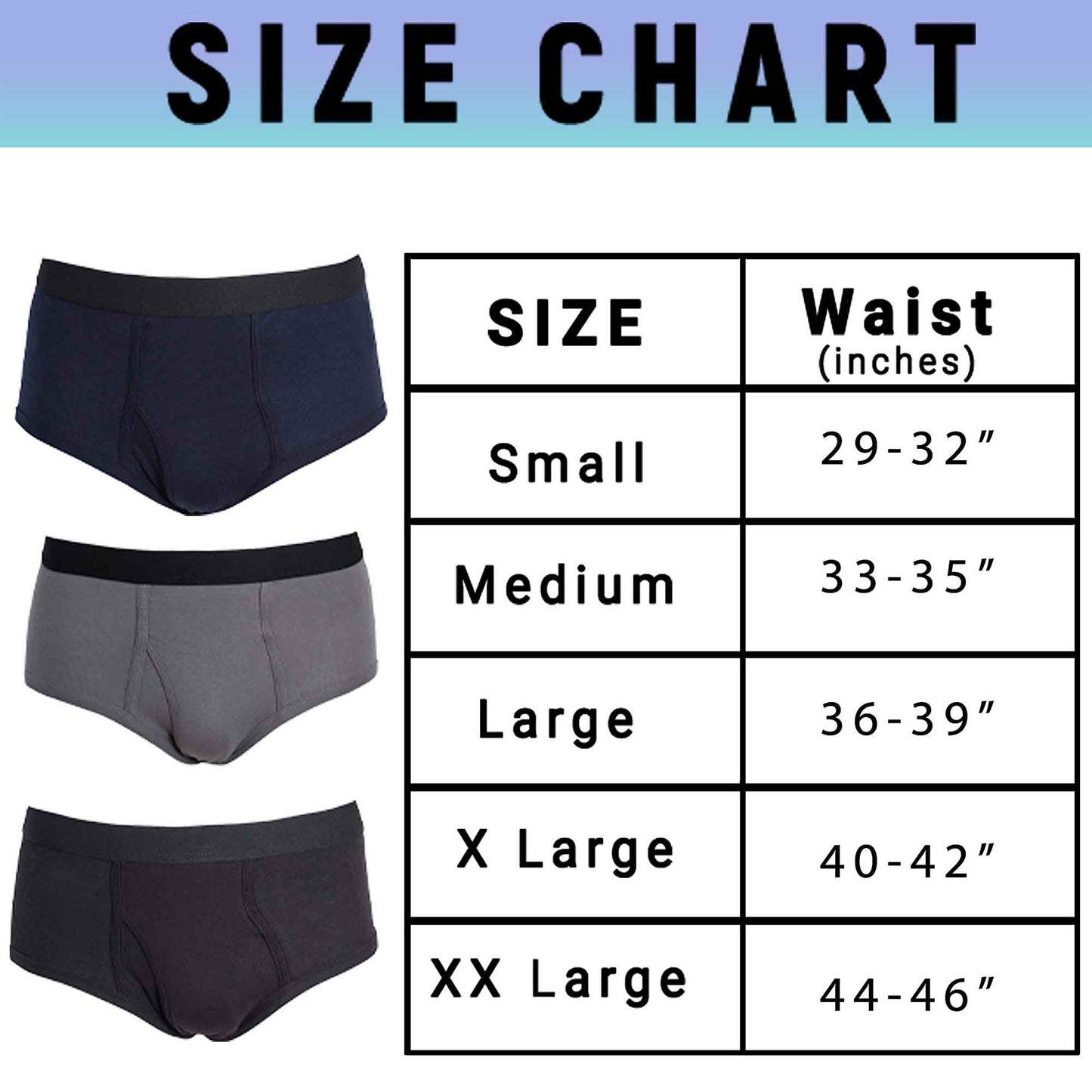 Pack of 6 Men's Cotton Briefs