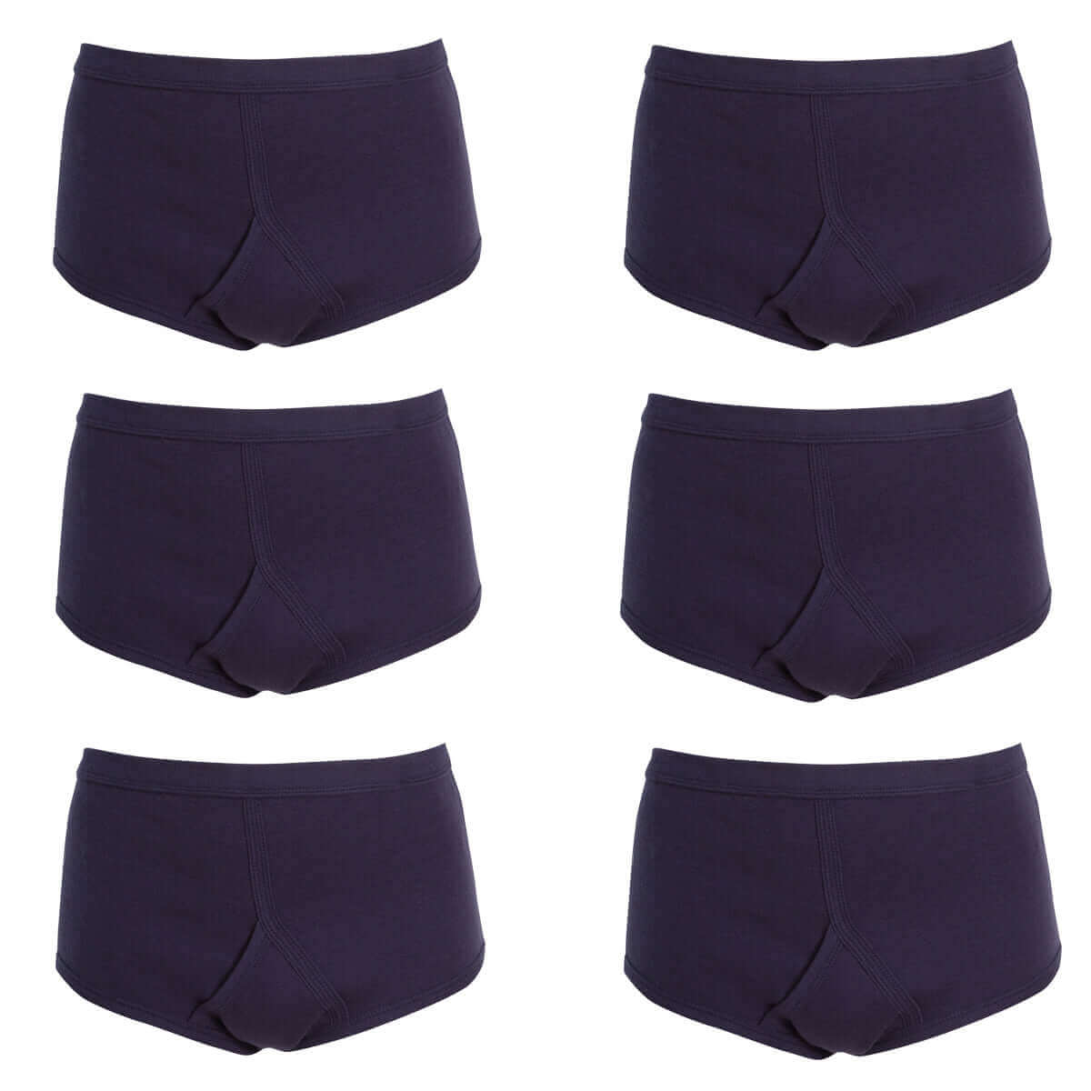 Pack of 6 Men's Cotton Y Front Underpants