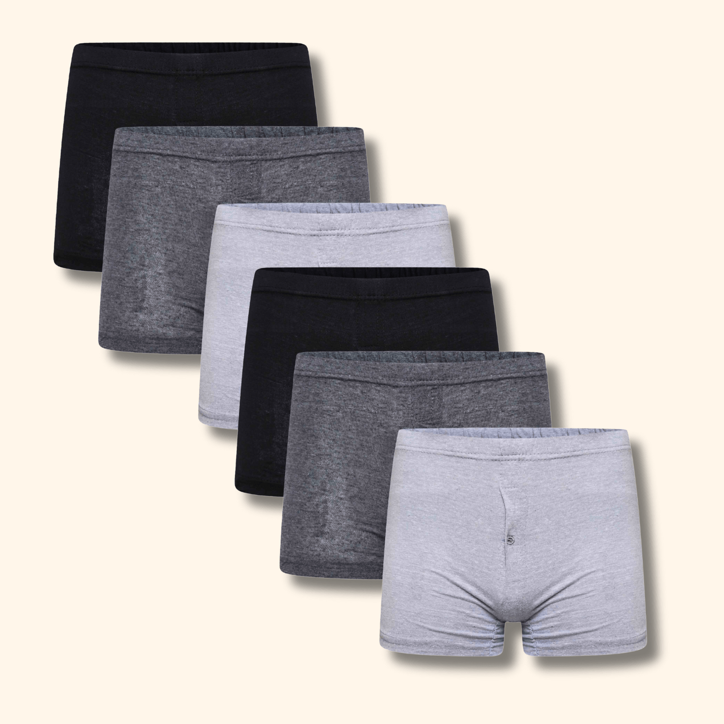 Pack Of 6 Men's Jersey Boxer Shorts