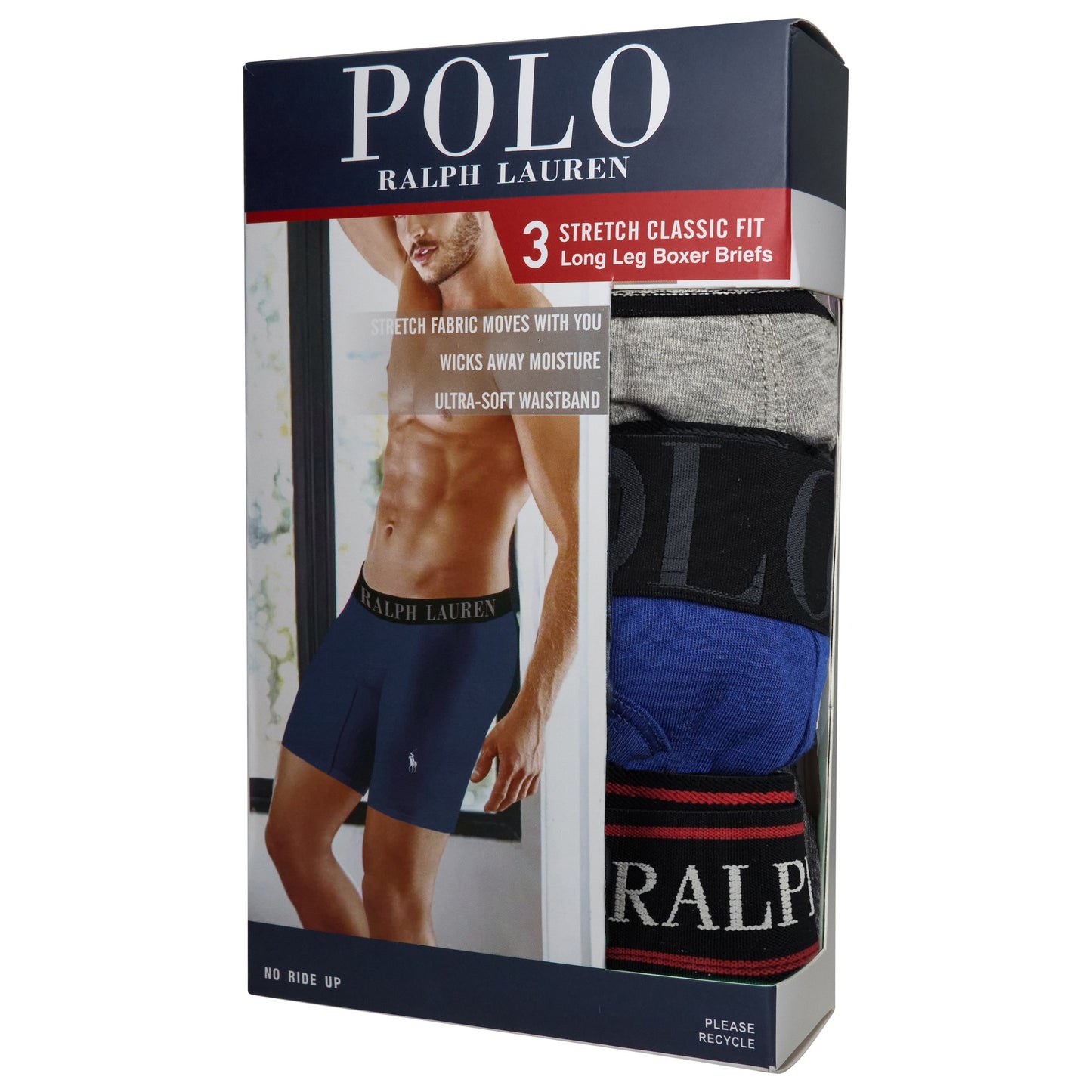Polo Ralph Lauren 3 Pack Long Leg Boxers